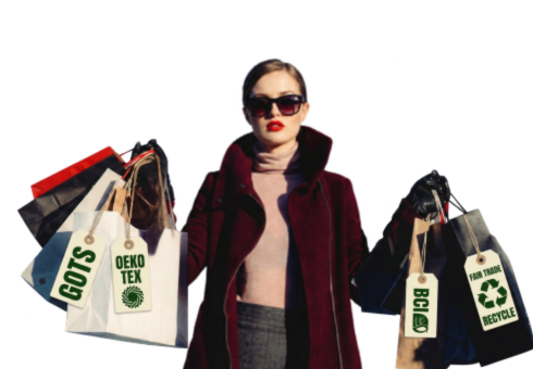 sustainable clothing page redesign bold tags